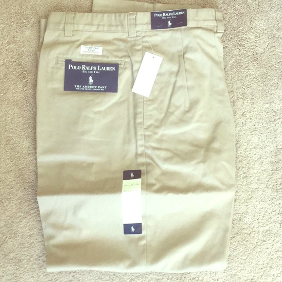 polo ralph lauren classic fit pleated pant